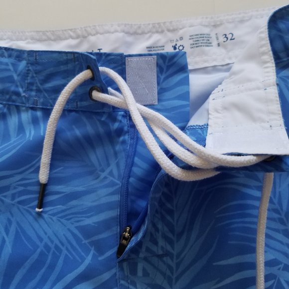 NWT Men's Strong Boalt Blue Swim Trunks Royal X-Rays Palms Swimwear Size 32 - Picture 5 of 7